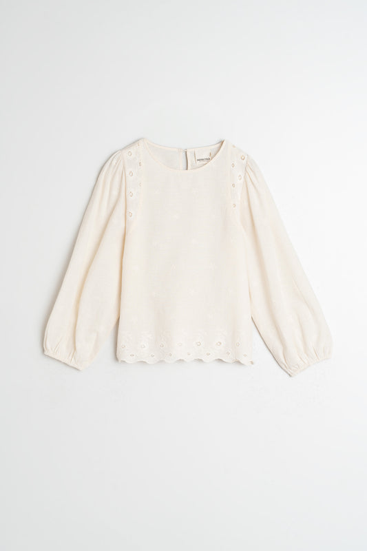 [CL] ROMANTIC EMBROIDERED BLOUSE