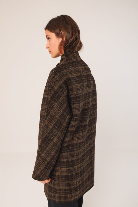 ASYMMETRIC PLAID COAT 3