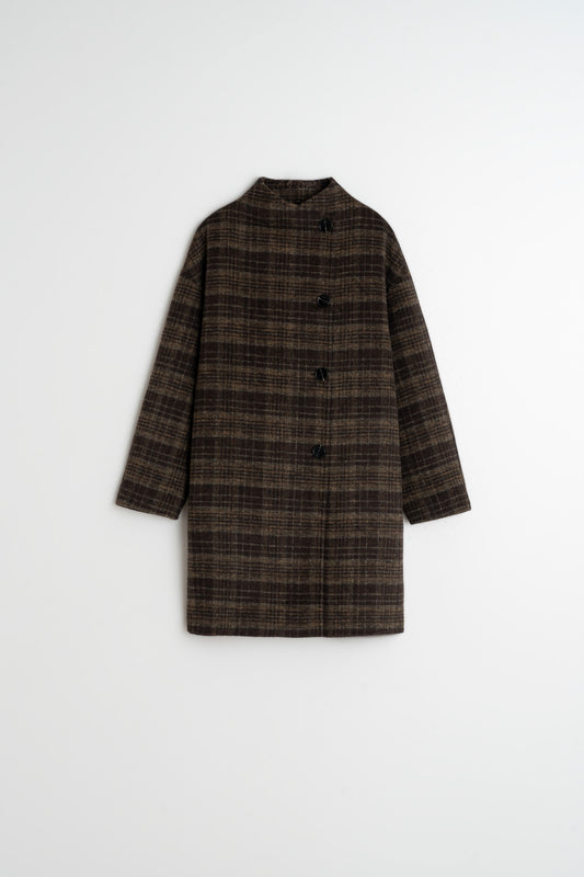 ASYMMETRIC PLAID COAT 6