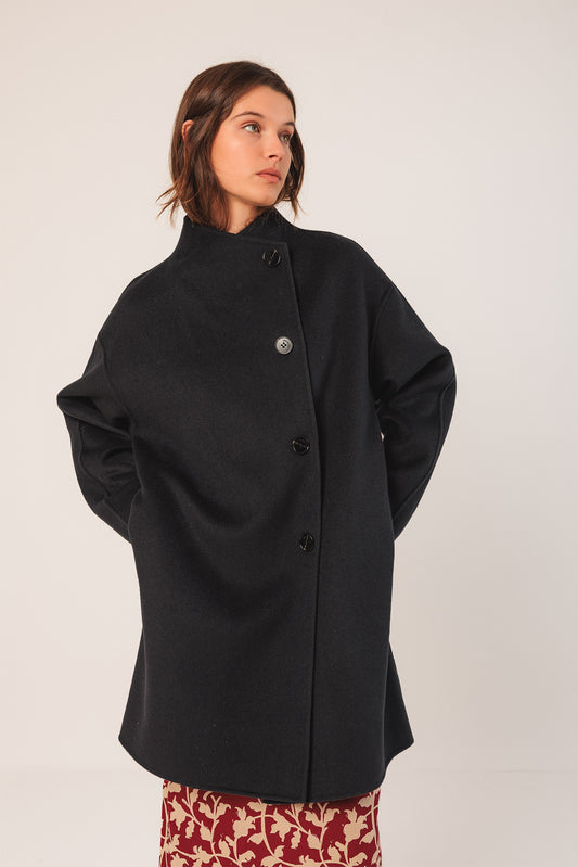 ASYMMETRIC WOOL COAT 1