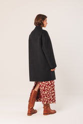 ASYMMETRIC WOOL COAT