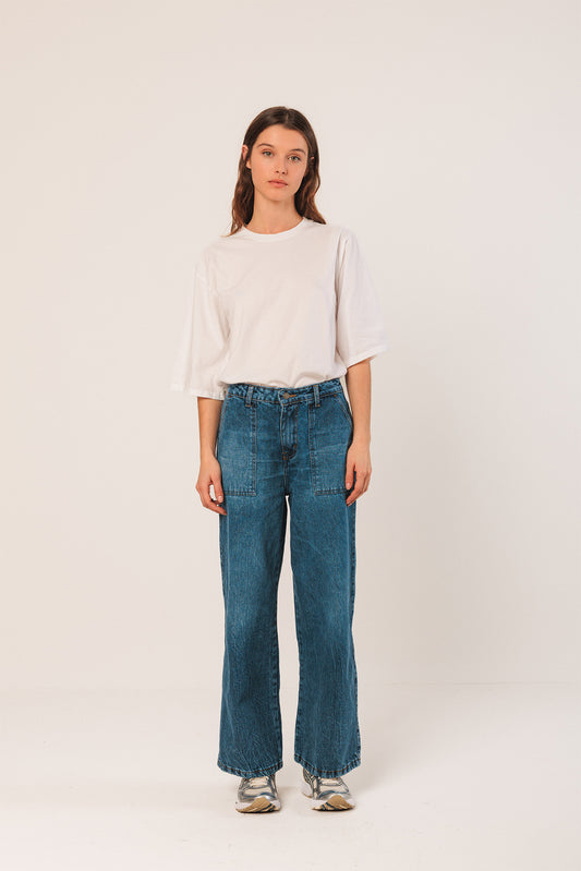 [CL] WASHED DENIM PANTS