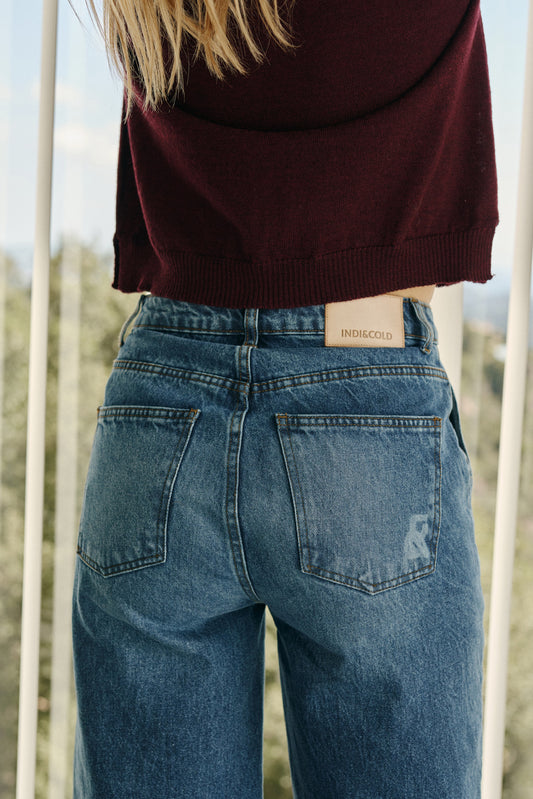 WASHED DENIM PANTS 3