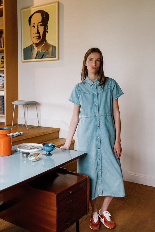 [CL] DENIM SHIRT DRESS