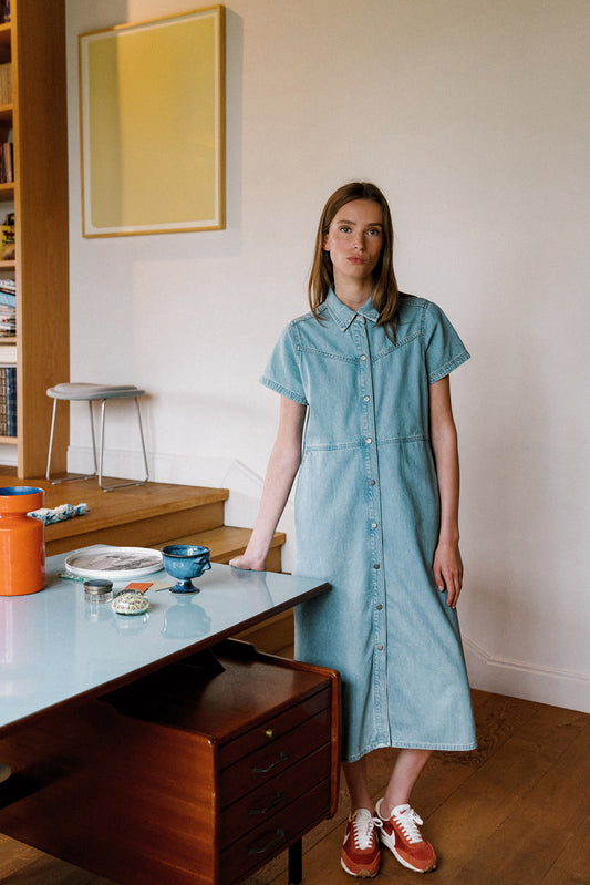 DENIM SHIRT DRESS 1