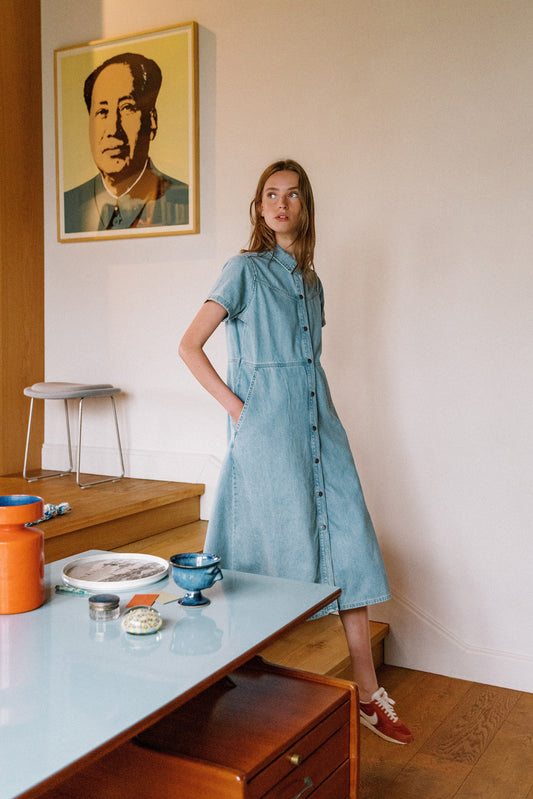 [CL] DENIM SHIRT DRESS