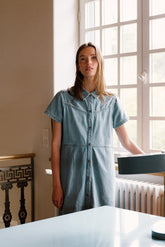 DENIM SHIRT DRESS