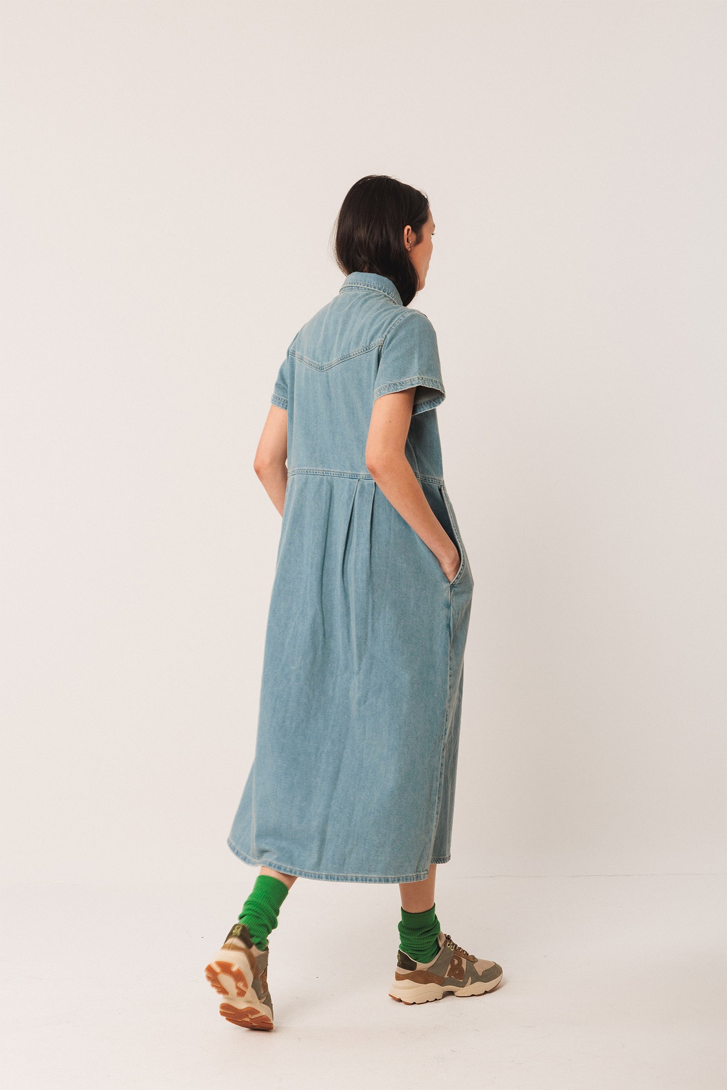 DENIM SHIRT DRESS