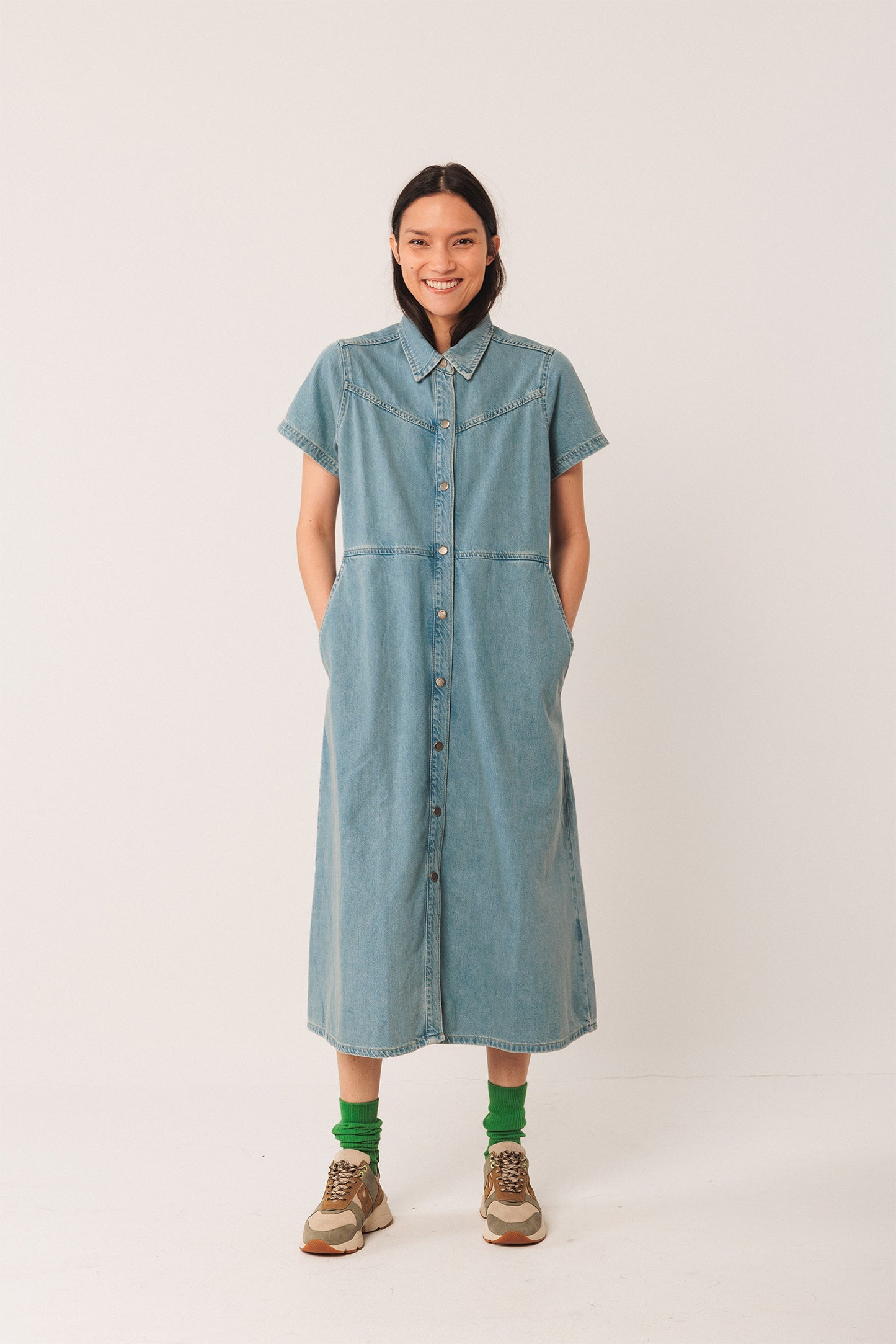 [CL] DENIM SHIRT DRESS
