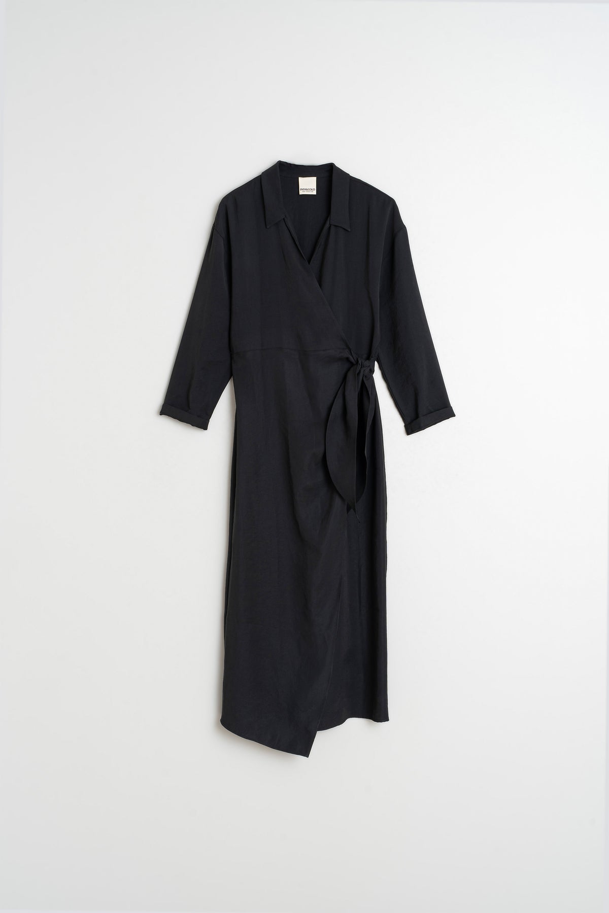 KNOTTED DRAPED DRESS
