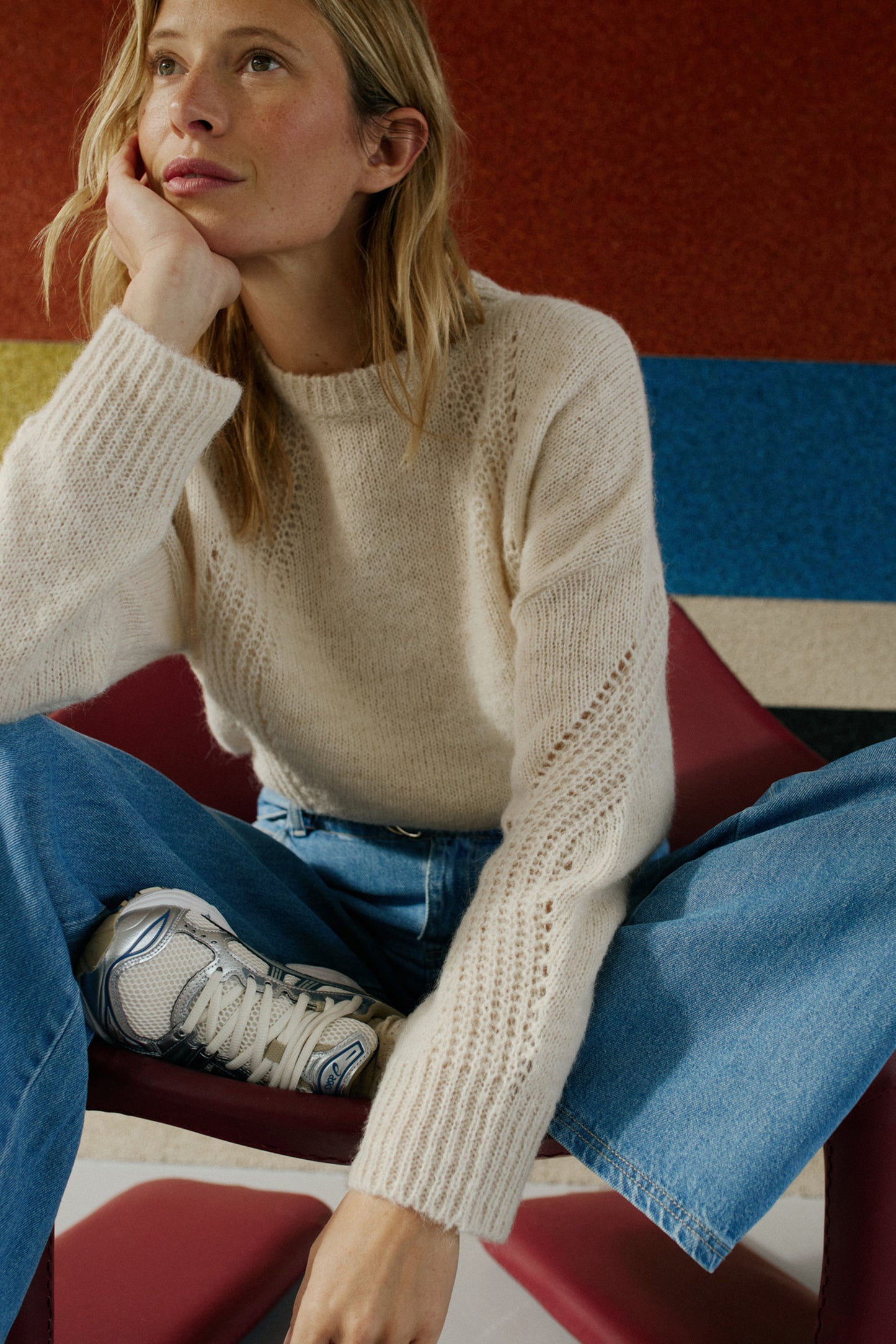 LOOSE-KNIT WOOL SWEATER