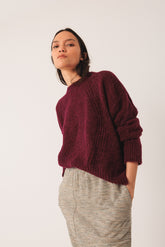 LOOSE-KNIT WOOL SWEATER