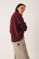 LOOSE-KNIT WOOL SWEATER