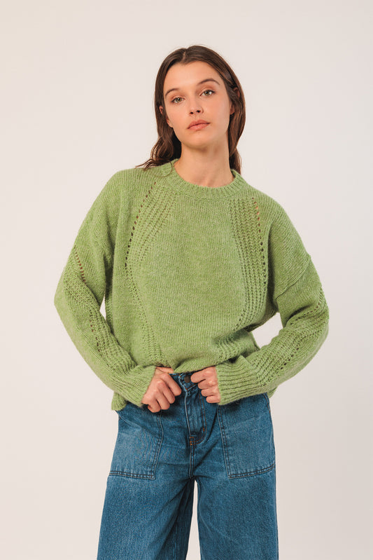 LOOSE-KNIT WOOL SWEATER