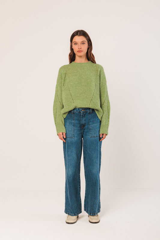 LOOSE-KNIT WOOL SWEATER