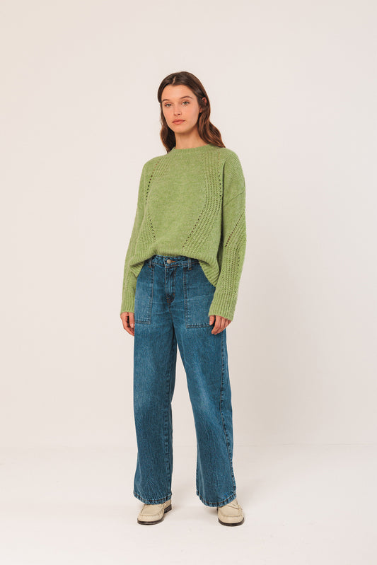 LOOSE-KNIT WOOL SWEATER 4
