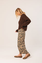 CABLE-KNIT CROP SWEATER