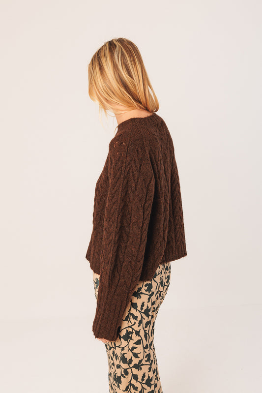 CABLE-KNIT CROP SWEATER 4