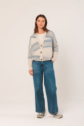 INTARSIA ALPACA JACKET