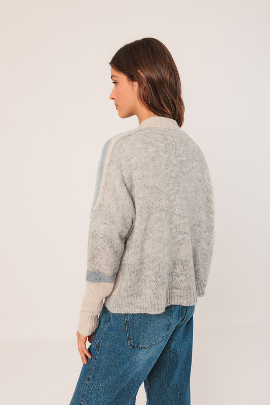 INTARSIA ALPACA JACKET
