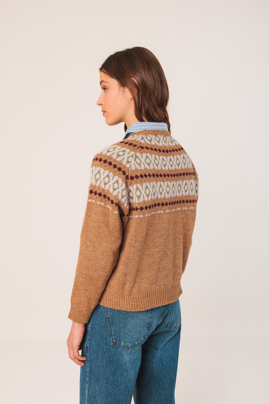 JACQUARD BORDER SWEATER 3