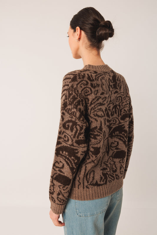 BICOLOR JACQUARD SWEATER 4
