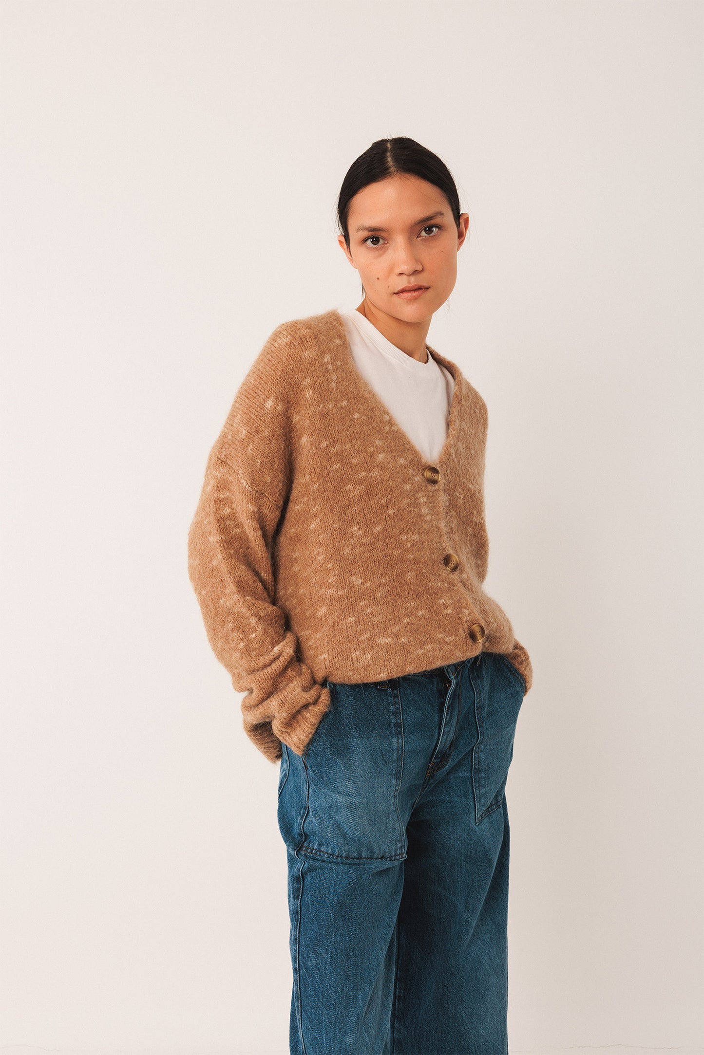 [CL] BUTTONED CARDIGAN JACKET