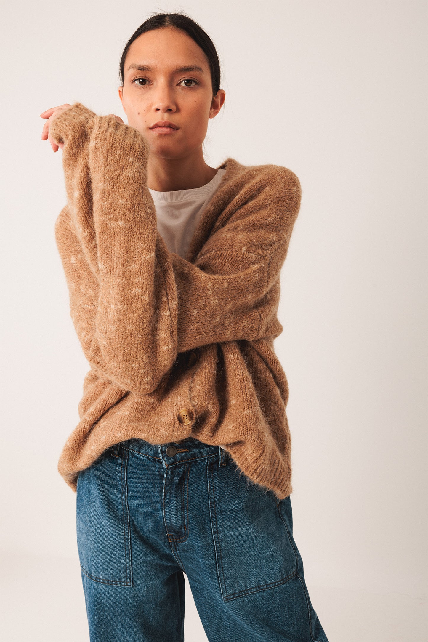 [CL] BUTTONED CARDIGAN JACKET