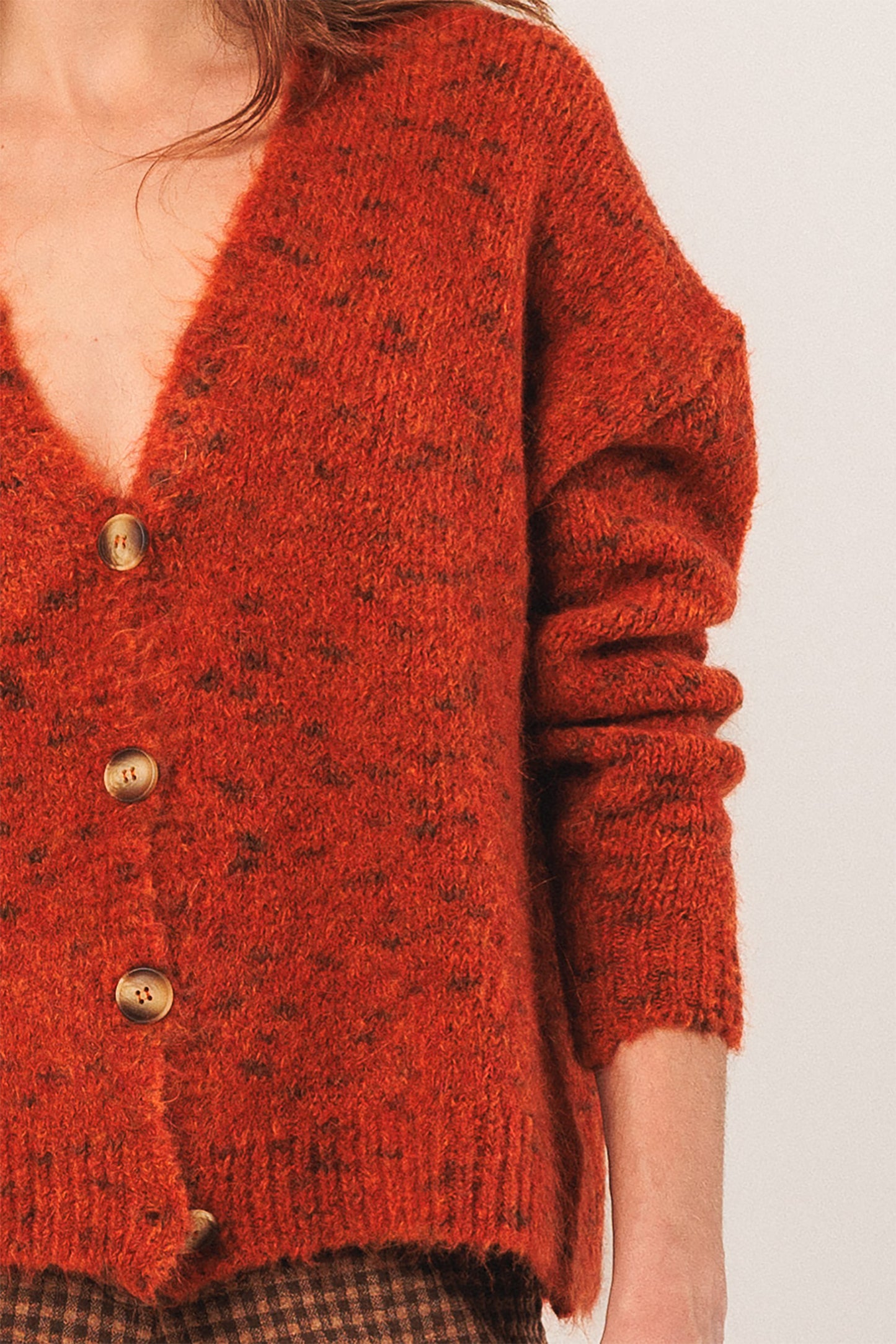 BUTTONED CARDIGAN JACKET