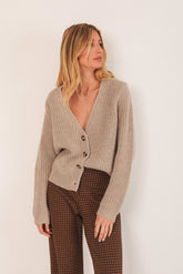 BUTTONED CARDIGAN JACKET