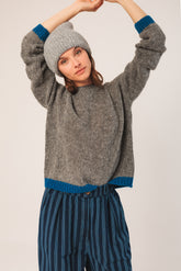 BICOLOR KNITTED SWEATER