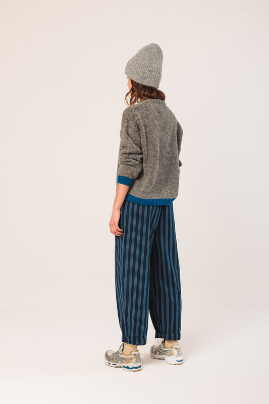 BICOLOR KNITTED SWEATER