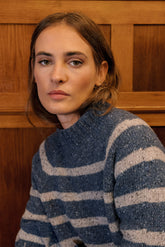 STRIPED CONTRAST SWEATER