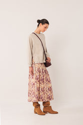 COTTON TERRY LOOPED SWEATSHIRT