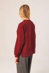 COTTON TERRY LOOPED SWEATSHIRT