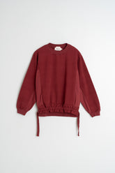 COTTON TERRY LOOPED SWEATSHIRT