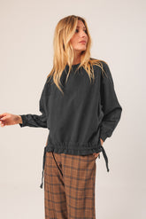 COTTON TERRY LOOPED SWEATSHIRT