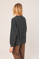 COTTON TERRY LOOPED SWEATSHIRT