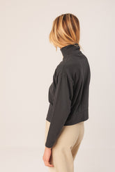 RIBBED COLLAR T-SHIRT