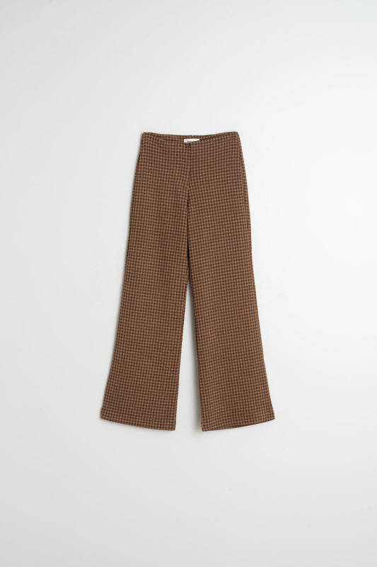 DOUBLE JACQUARD KNITTED PANTS