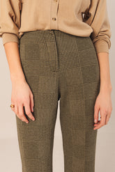 DOUBLE JACQUARD KNITTED PANTS