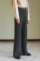 DOUBLE JACQUARD KNITTED PANTS