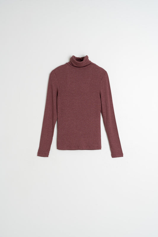 FITTED RIBBED T-SHIRT