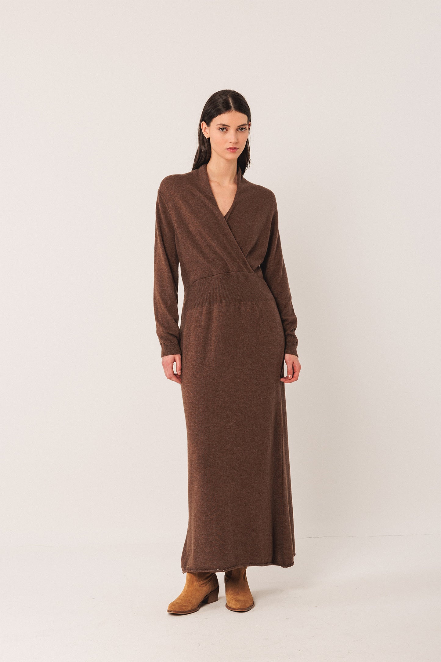 LONG CASHMERE DRESS