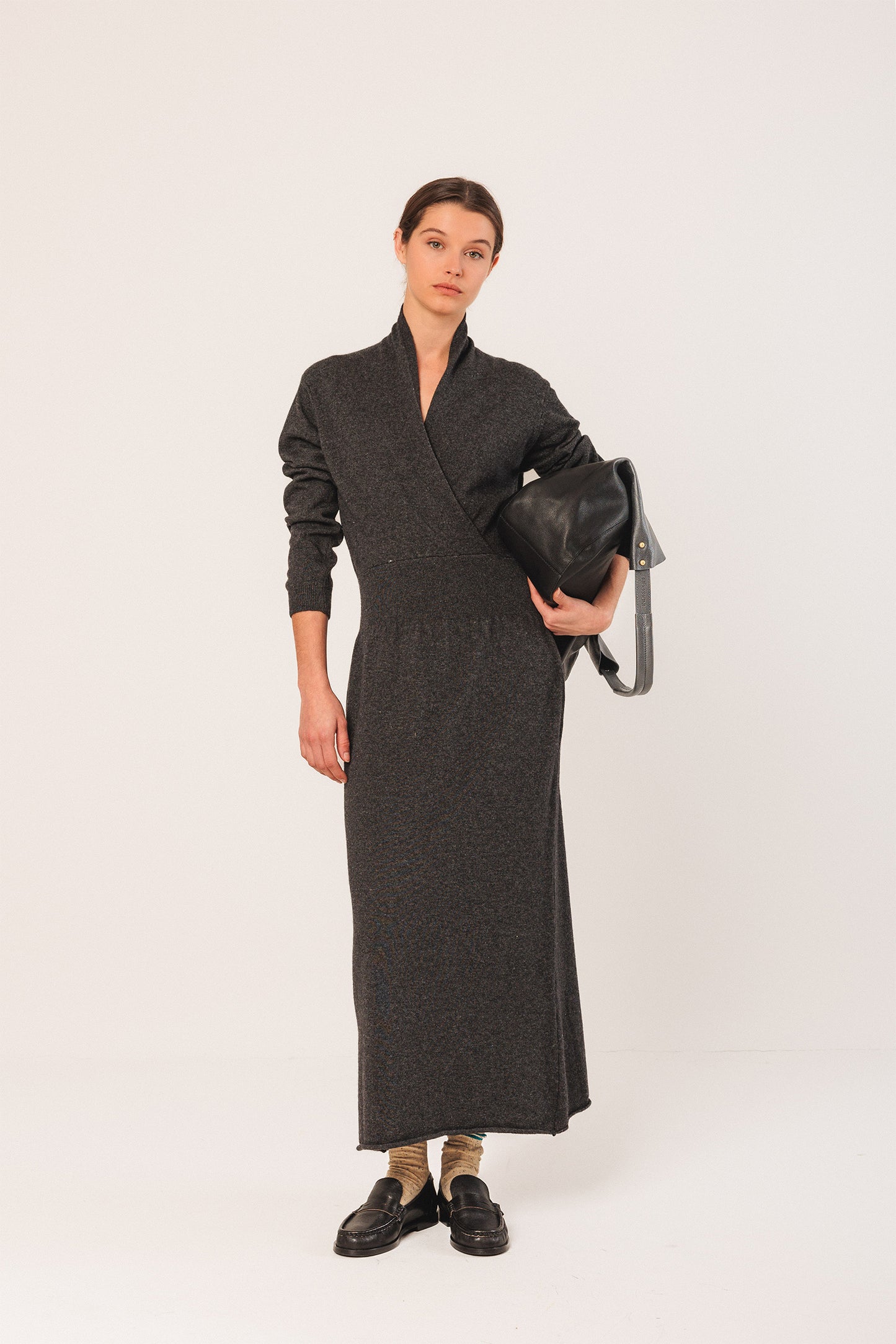 LONG CASHMERE DRESS