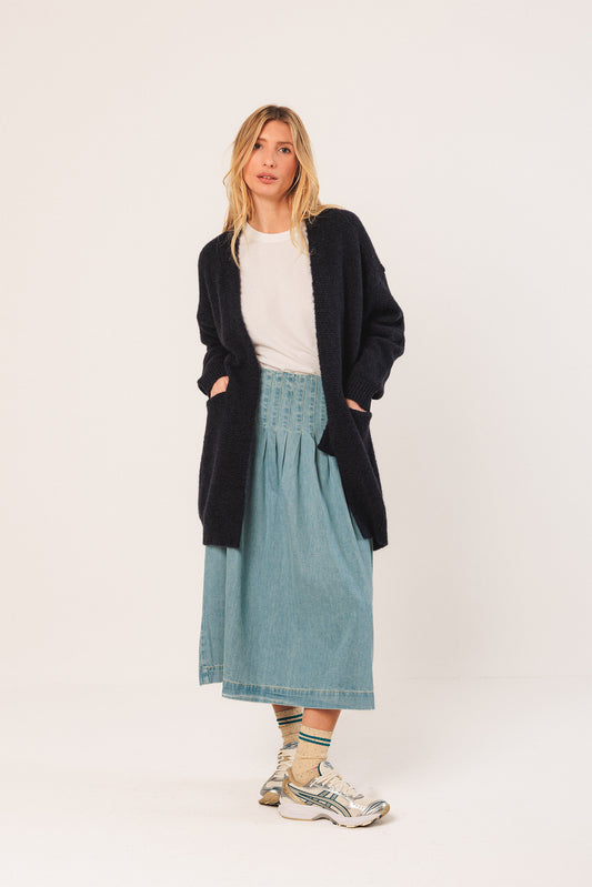 LONG MOHAIR JACKET