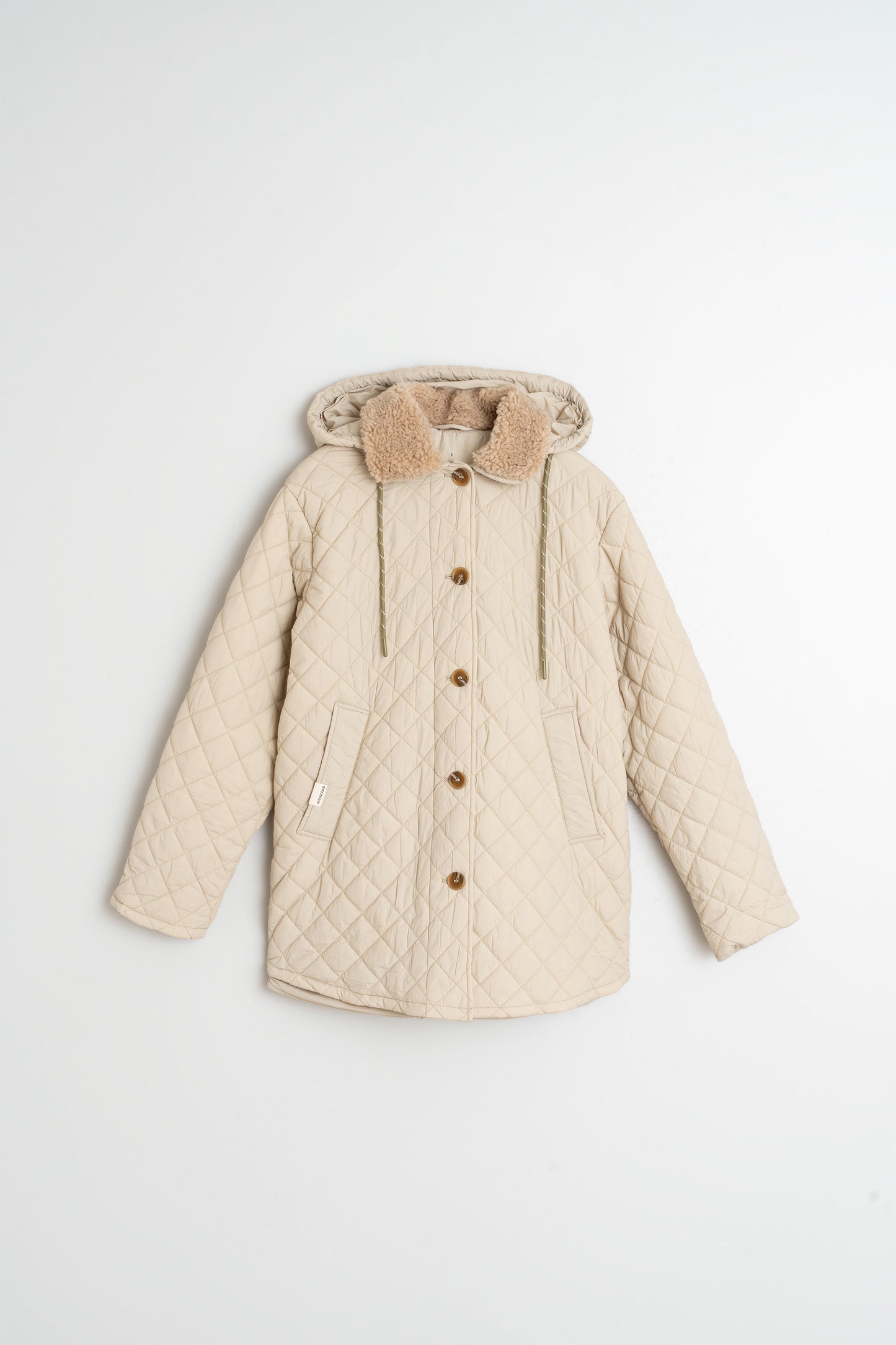 QUILTED HOODED COAT
