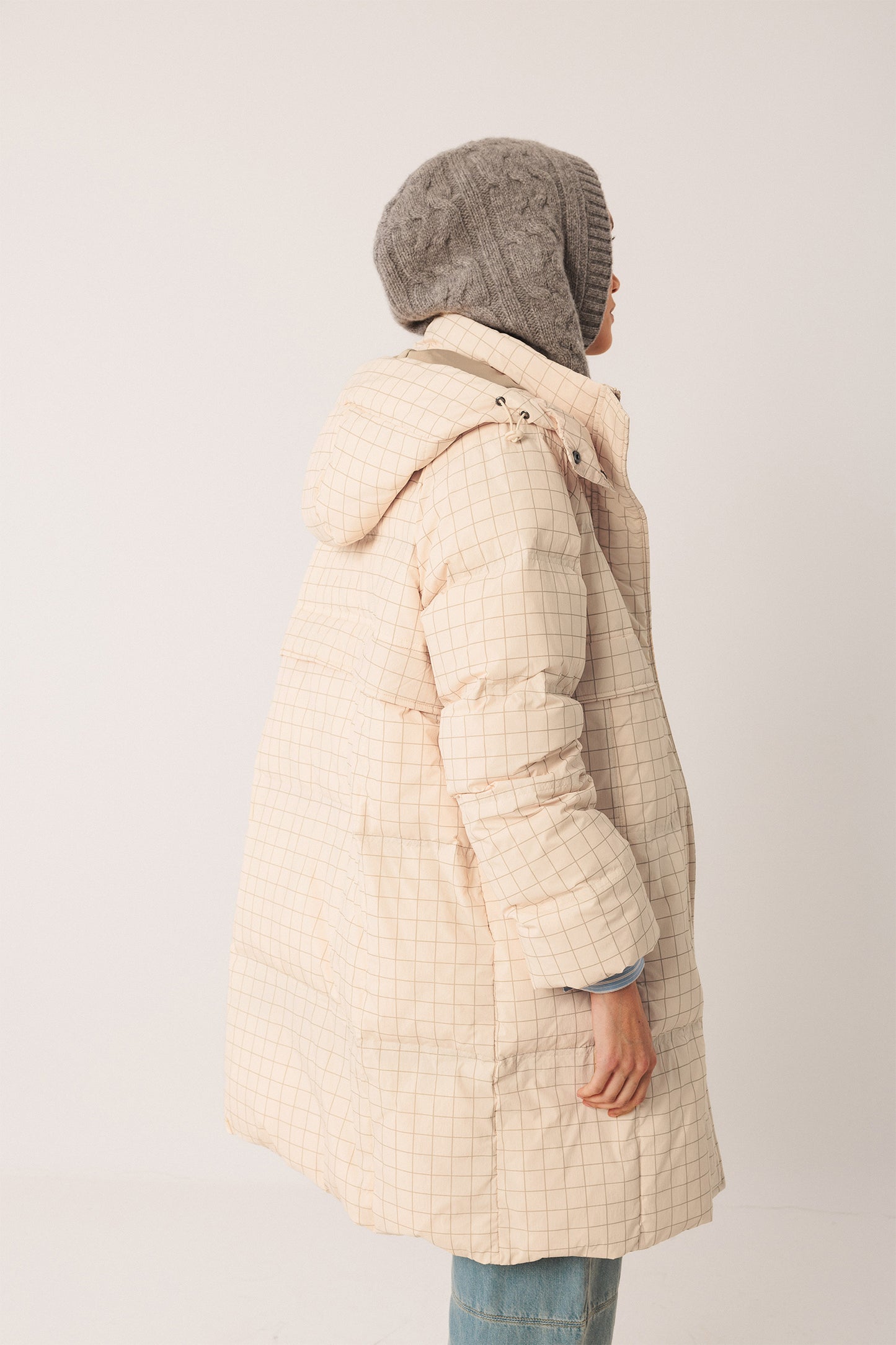 3/4 PLAID COAT