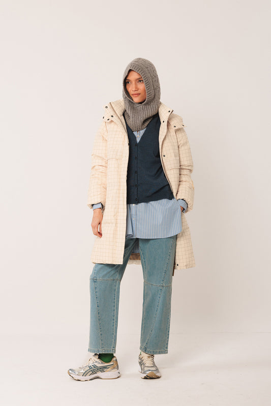 3/4 PLAID COAT 4