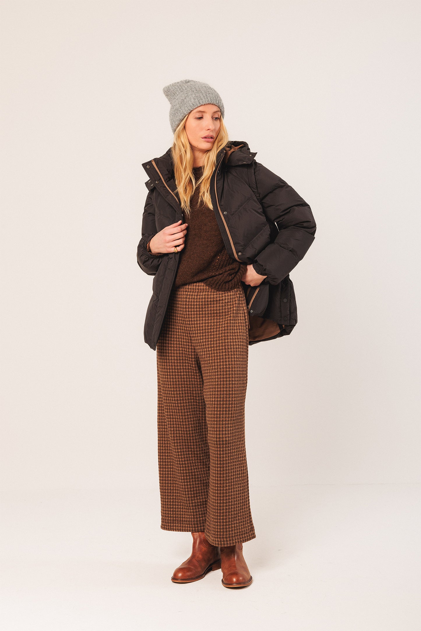 PLAIN QUILTED COAT